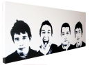 ARCTIC MONKEYS. (SIDE VIEW.)SIZE: 40" X 16" 